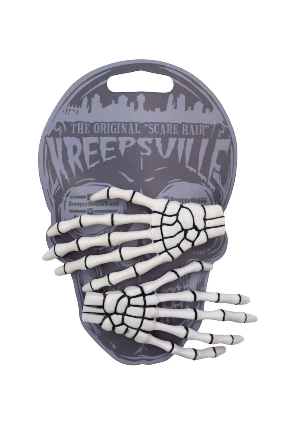 Skeleton Bone Hand Hairslides [White] - Image 3
