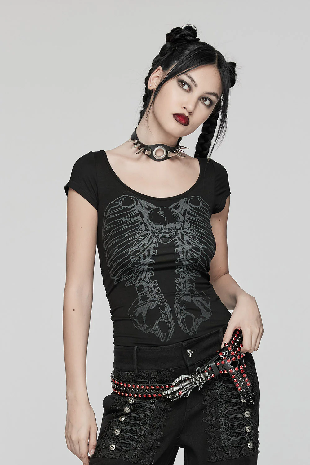 Skeleton Bones Studded Belt - Image 9