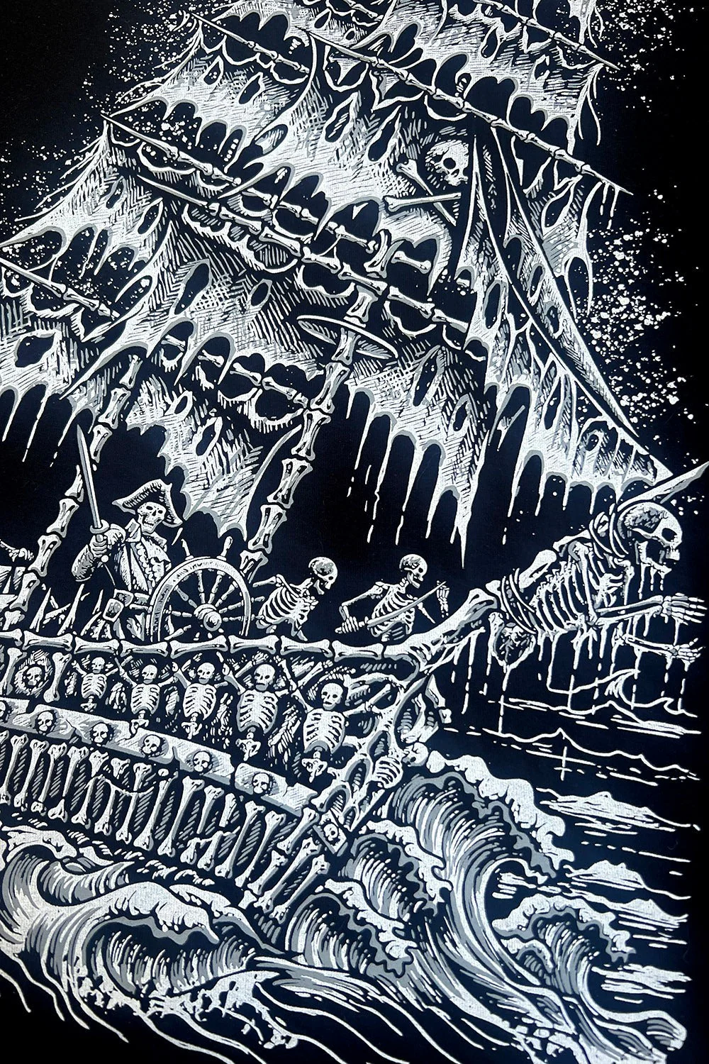Skeleton Crew Pirate Ship Hoodie - Image 2