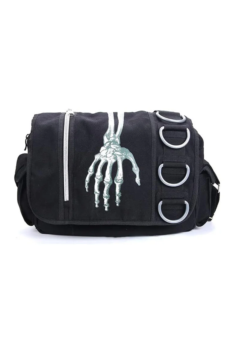 Skeleton Hand Messenger Bag - Image 2