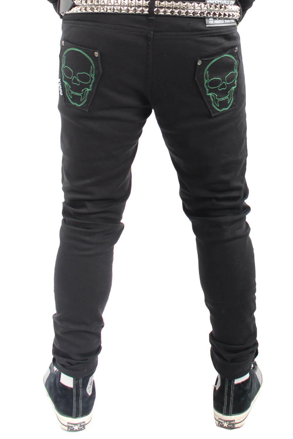 Skeleton Jeans [Unisex] [Green Bone] - Image 7
