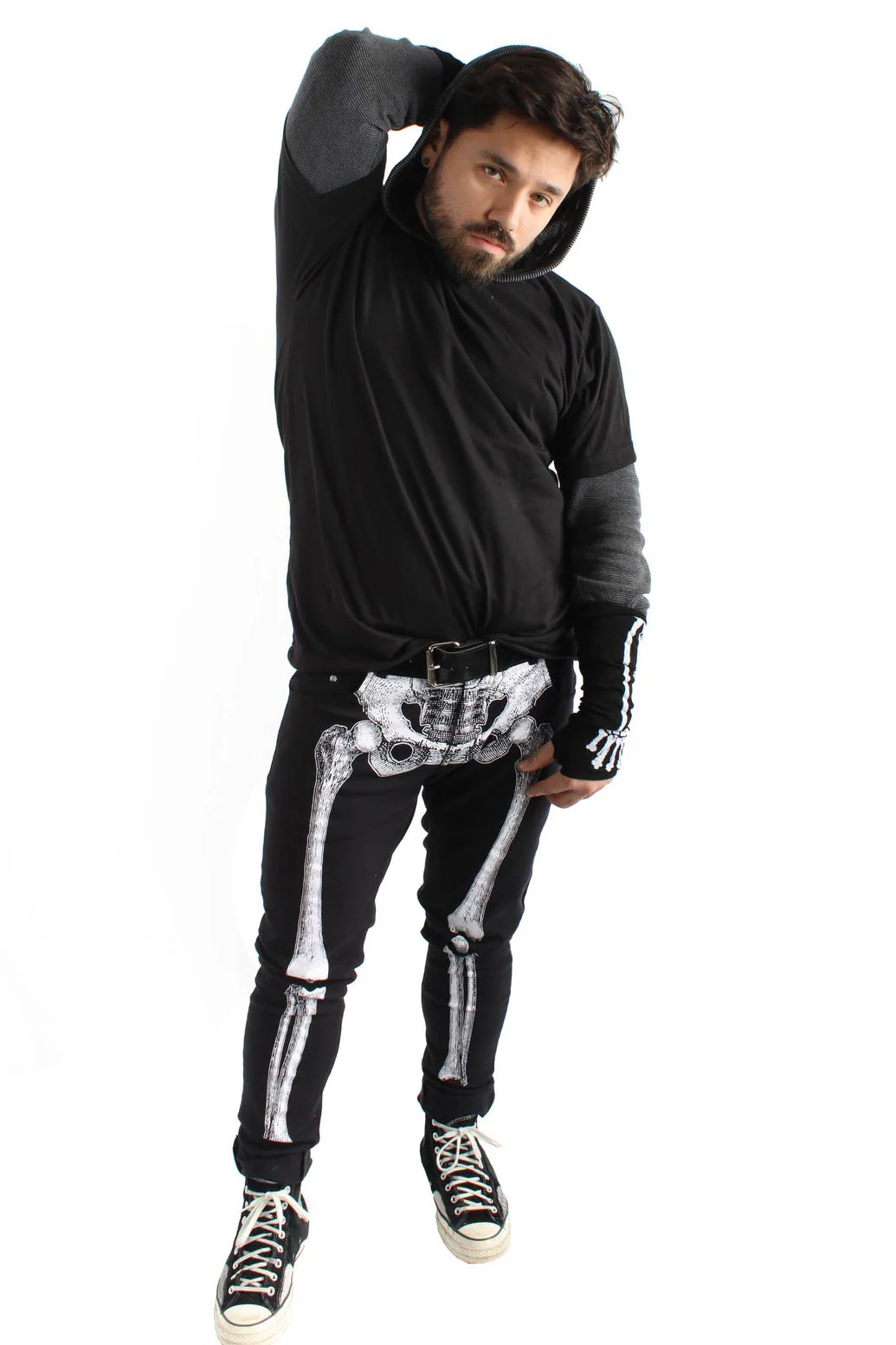 Skeleton Jeans [Unisex] [White Bone] - Image 8