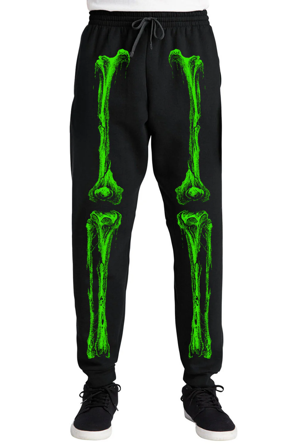 Zombie Rot Skeleton Joggers [Monster Green] - Image 6