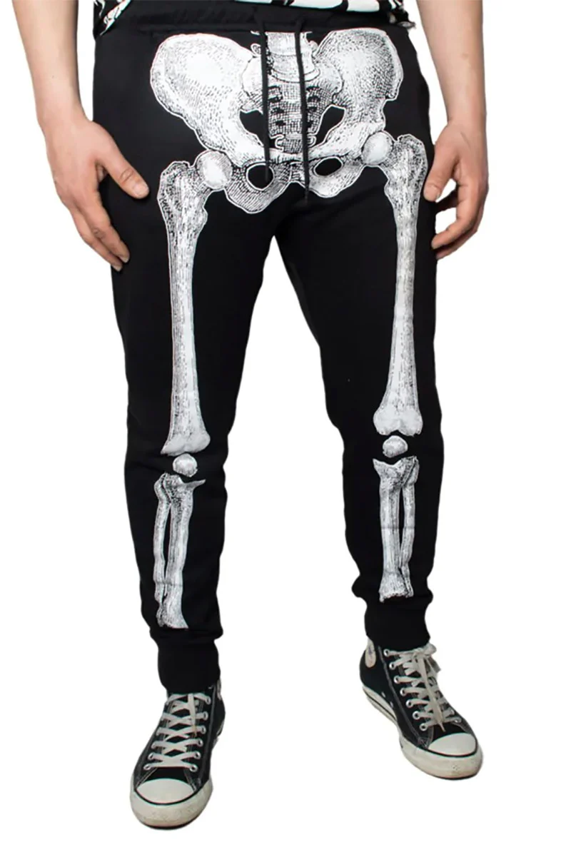 Skeleton White Bone Jogger Pants [UNISEX] - Image 2