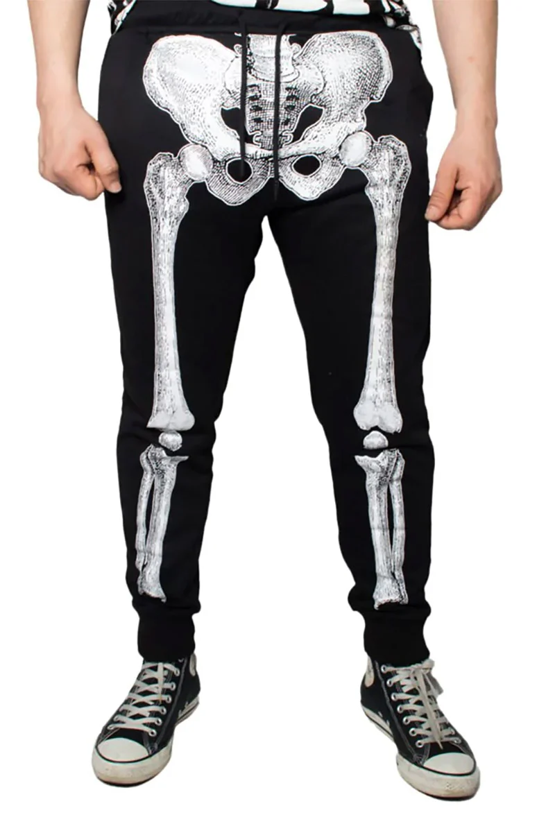 Skeleton White Bone Jogger Pants [UNISEX] - Image 3