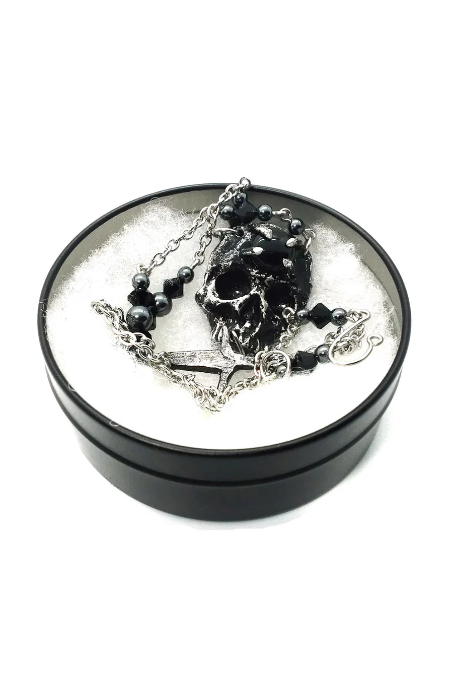 Skull and Dagger Necklace [Black] - Image 4