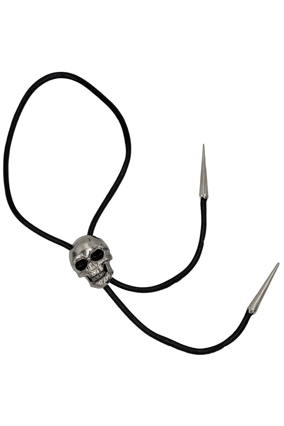 Skull Chrome Bolo Western Tie - Image 3