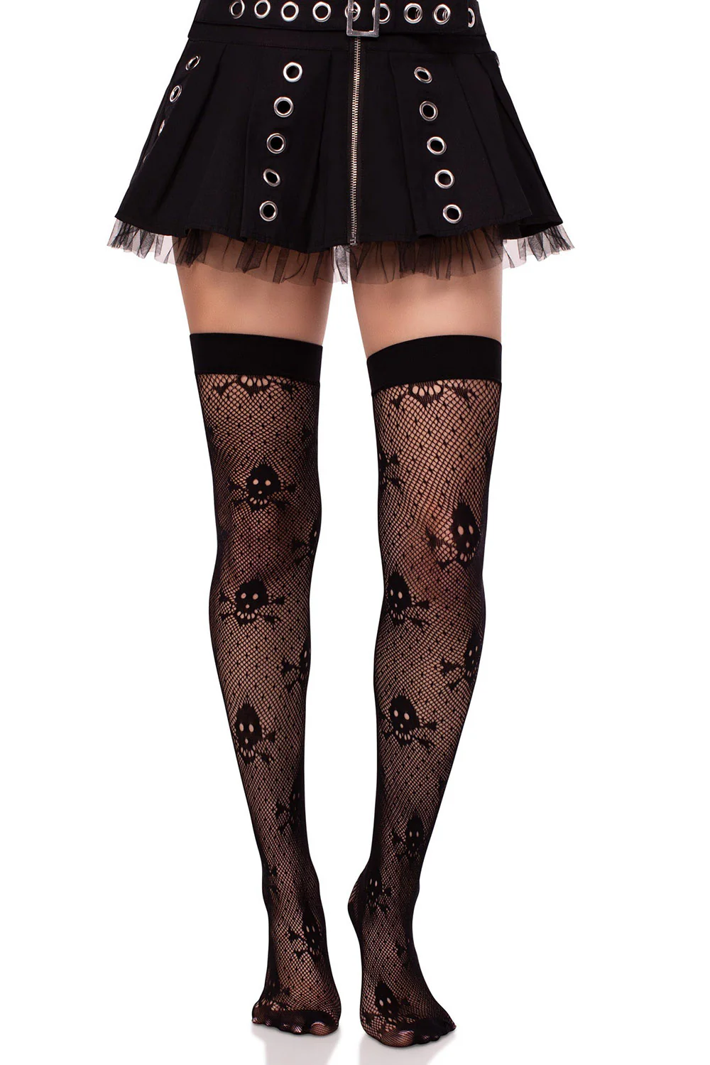 Skull & Crossbones Thigh Highs - Image 4