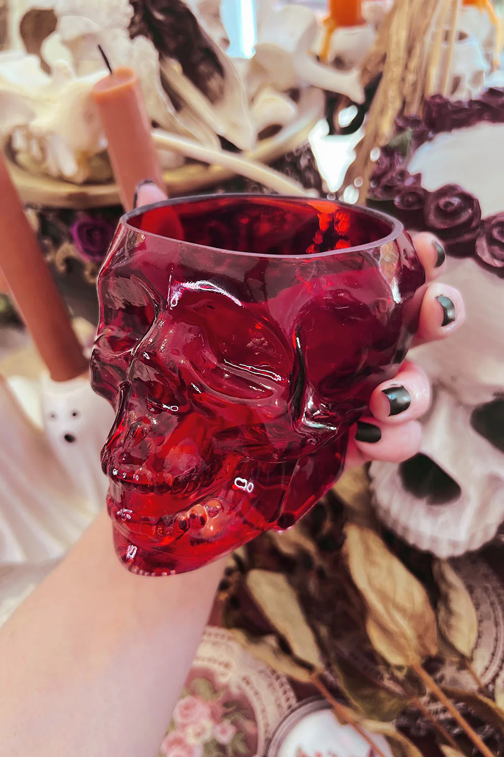 Skull Drinking Glass [BLOOD RED] - Image 2