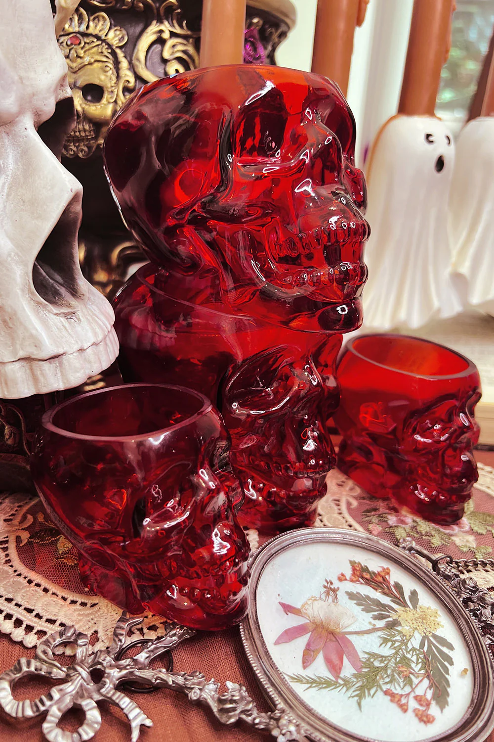 Skull Drinking Glass [BLOOD RED] - Image 7