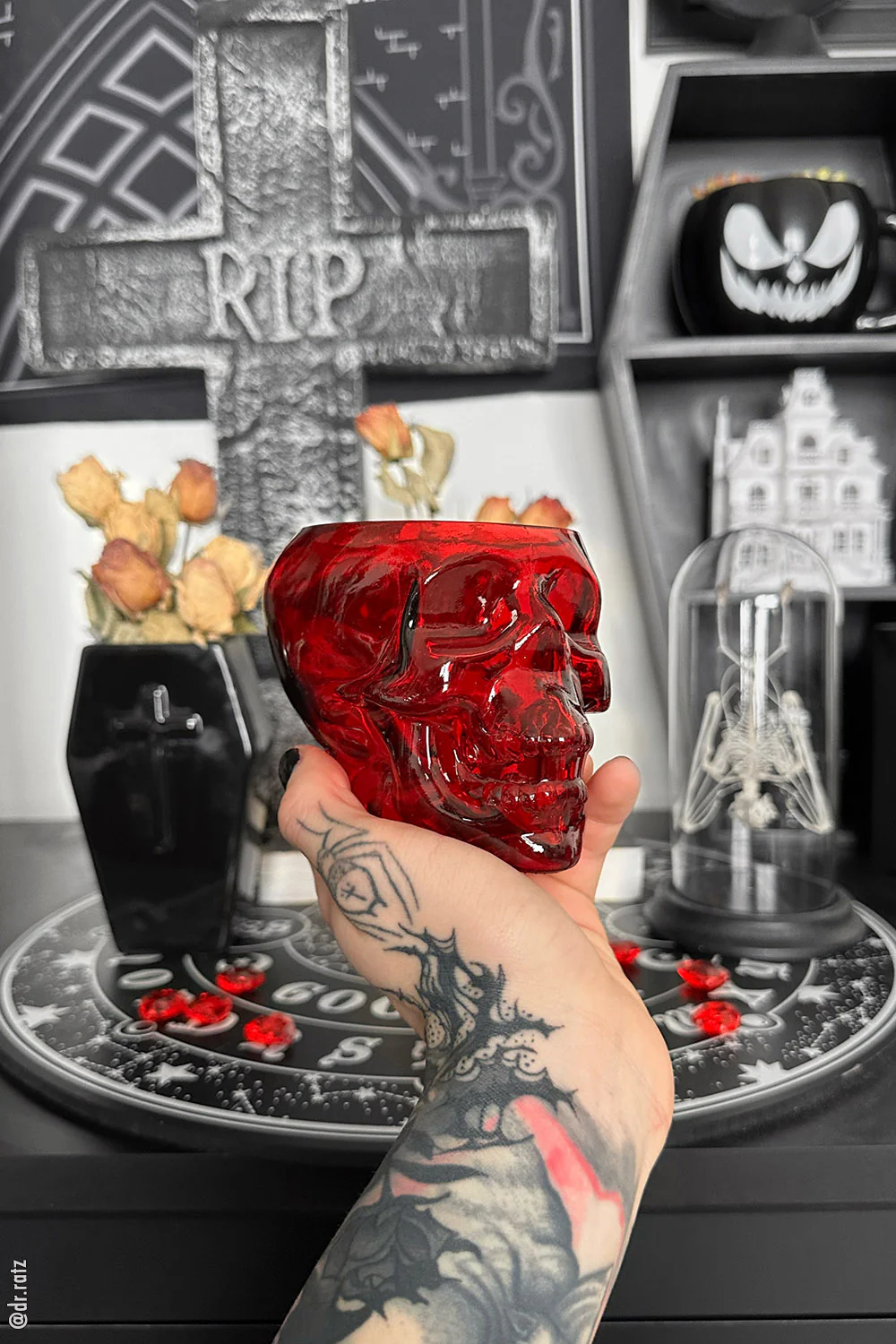 Skull Drinking Glass [BLOOD RED] - Image 8