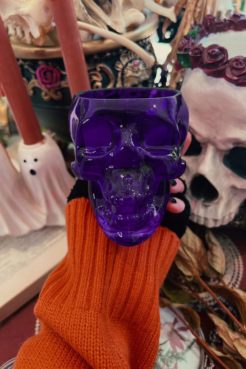 Skull Drinking Glass [Deep Purple] - Image 3