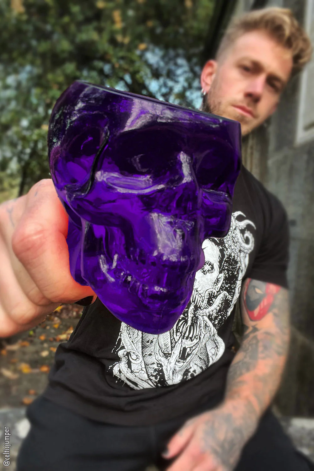 Skull Drinking Glass [Deep Purple] - Image 4