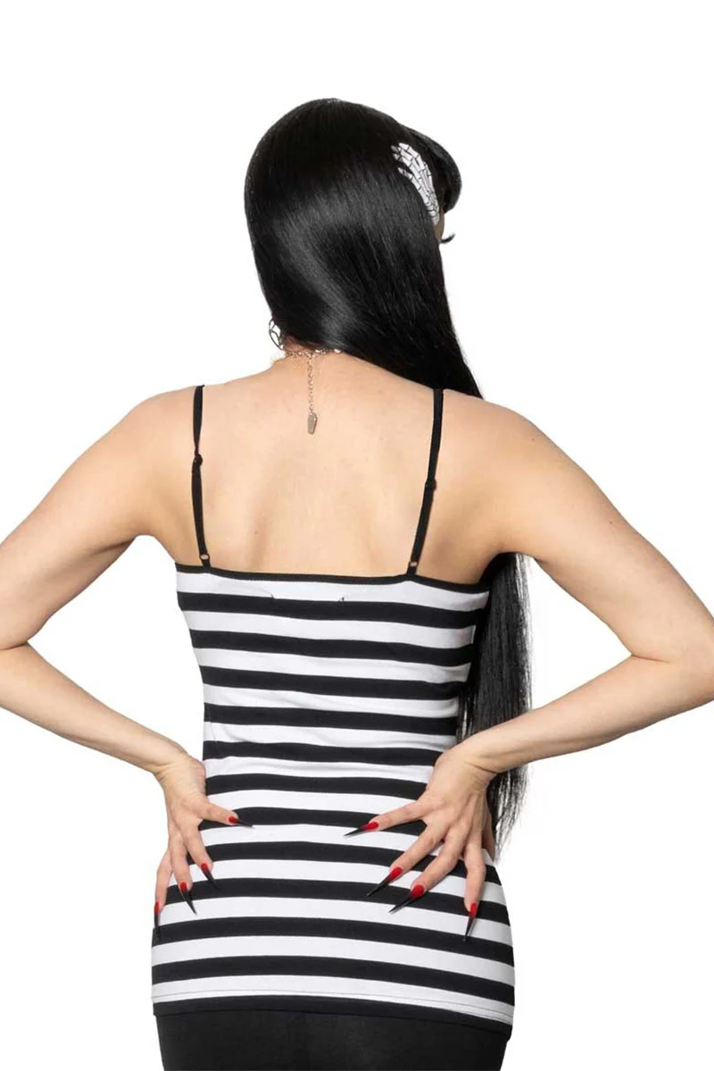 Skull Striped Lace Cami Top - Image 4