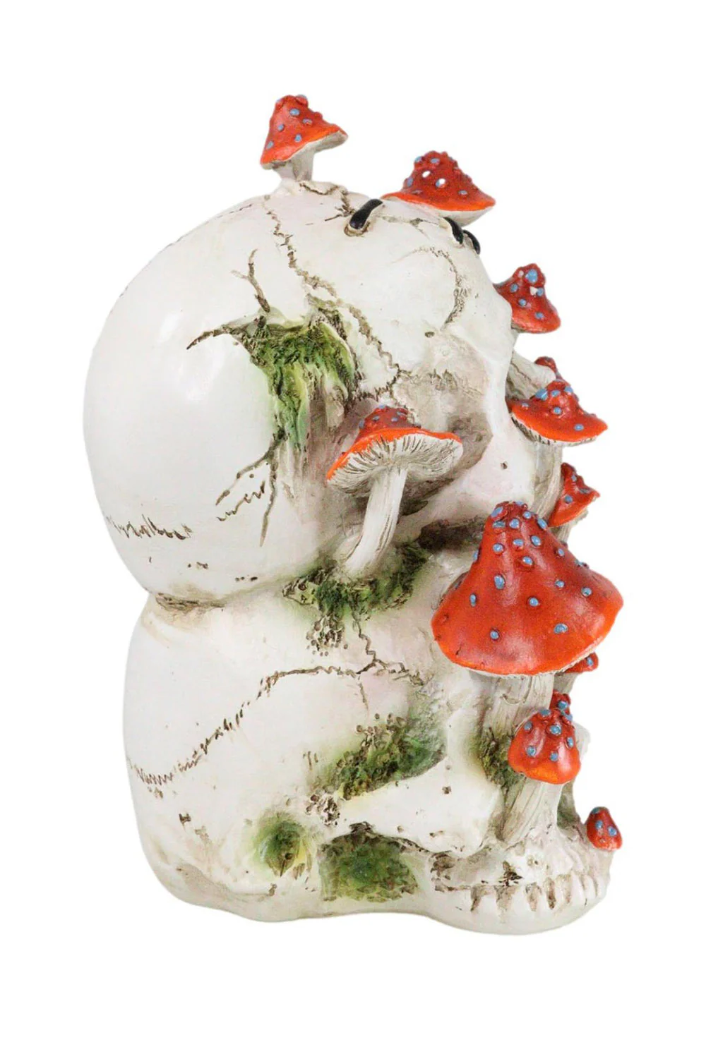 Skull With Mushrooms Statue - Image 4