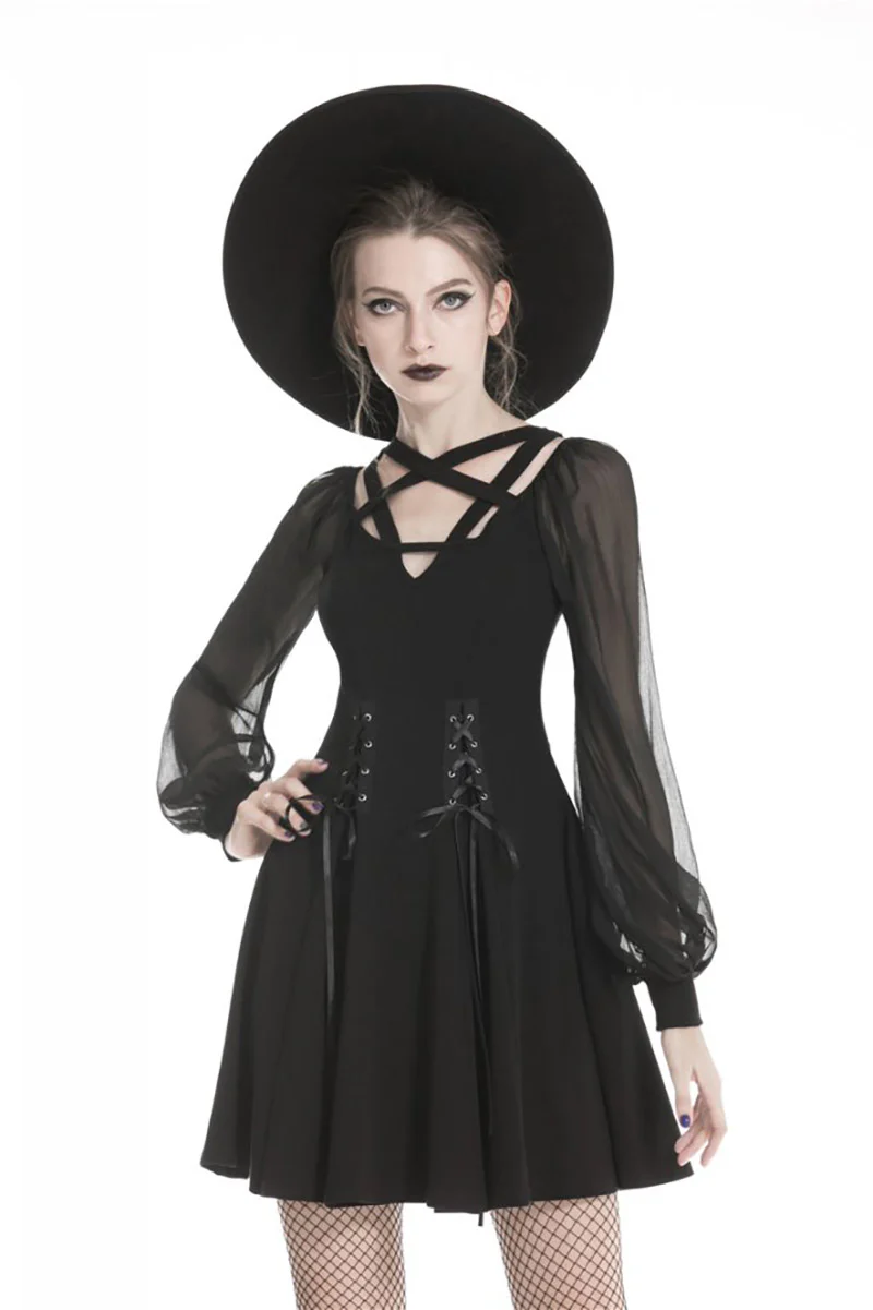 Spell School Puffed Sleeve Dress - Image 2