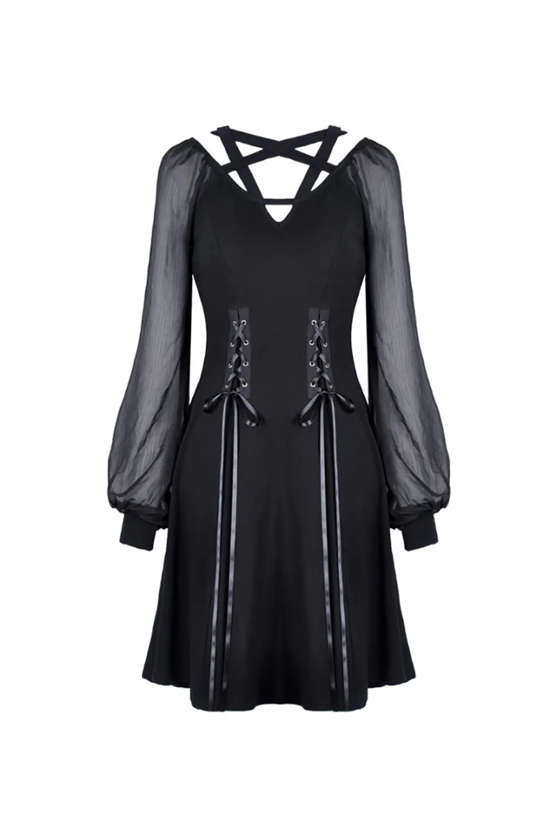 Spell School Puffed Sleeve Dress - Image 6