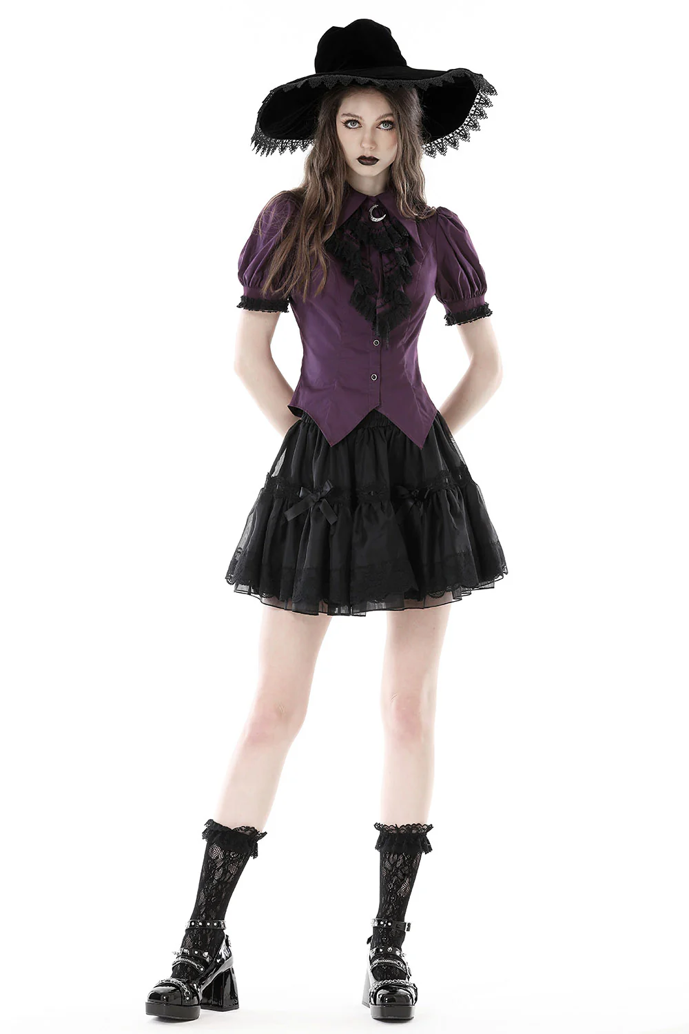 Spellbound Pointed Collar Top - Image 5