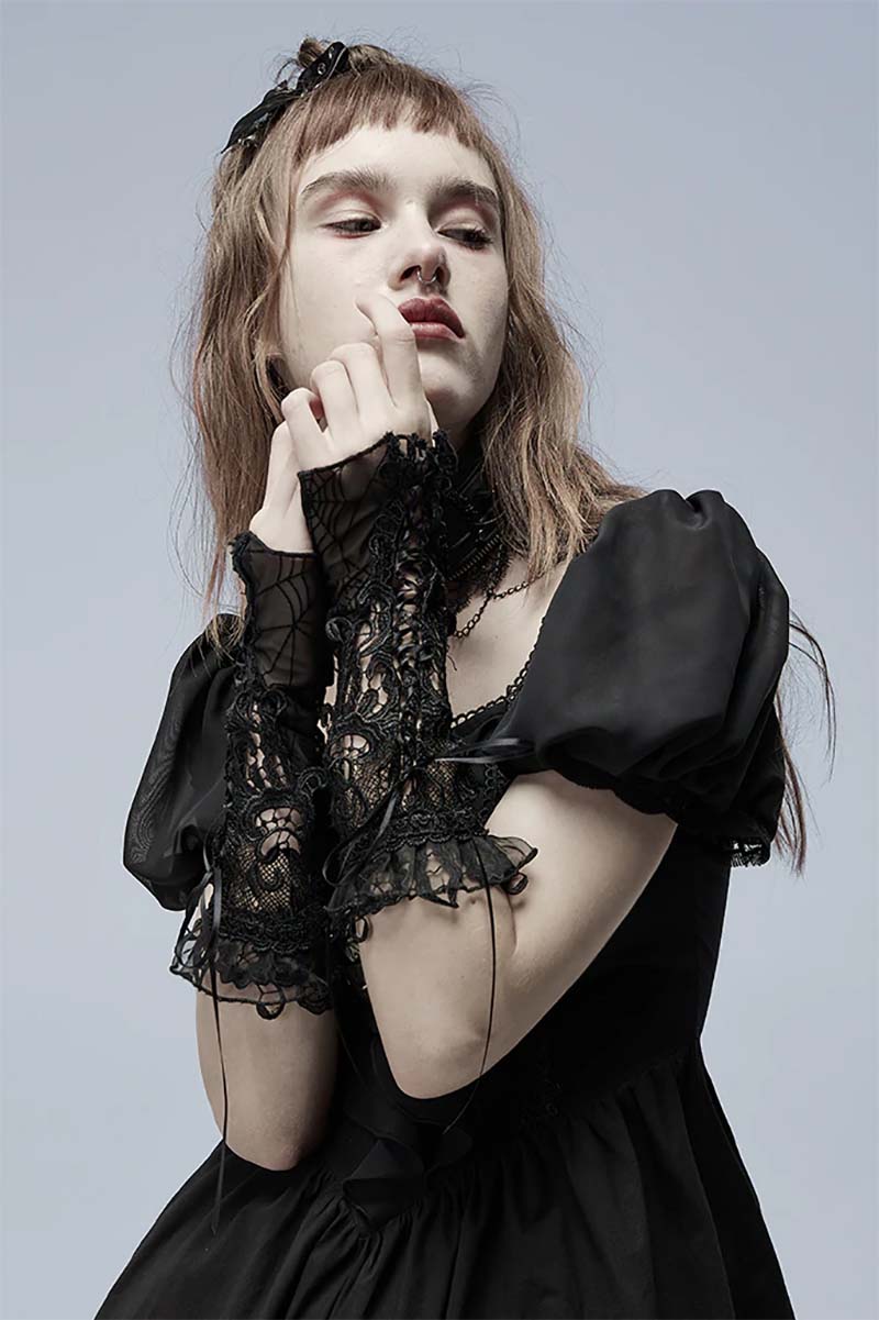 Spider Byte Goth Gloves
