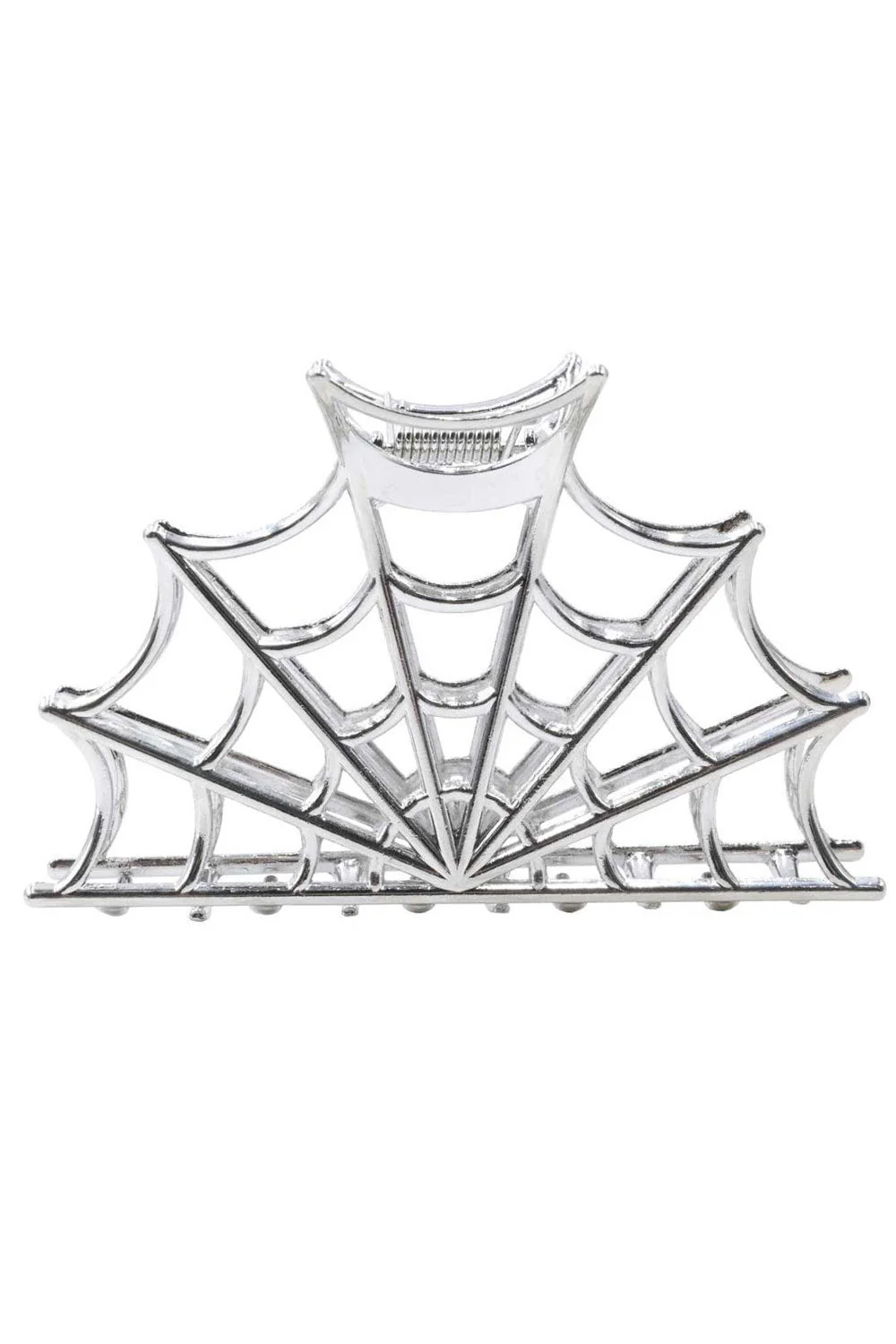 Spider Charm Web Claw Clip [Silver] - Image 2