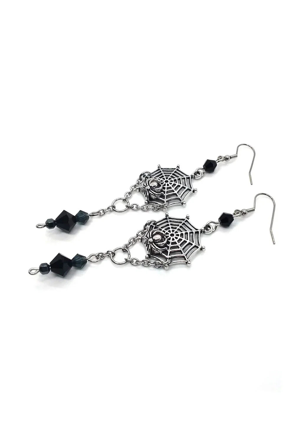 Spider Web Earrings - Image 5