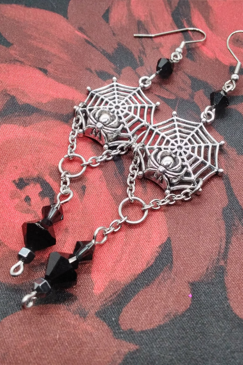 Spider Web Earrings - Image 6