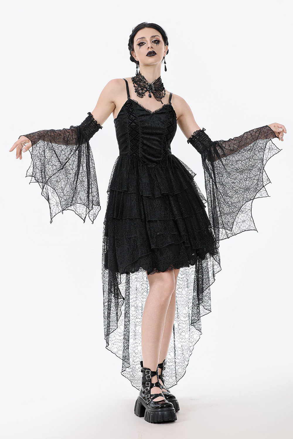 Spiderveil Sheer Mesh Arm Sleeves - Image 2