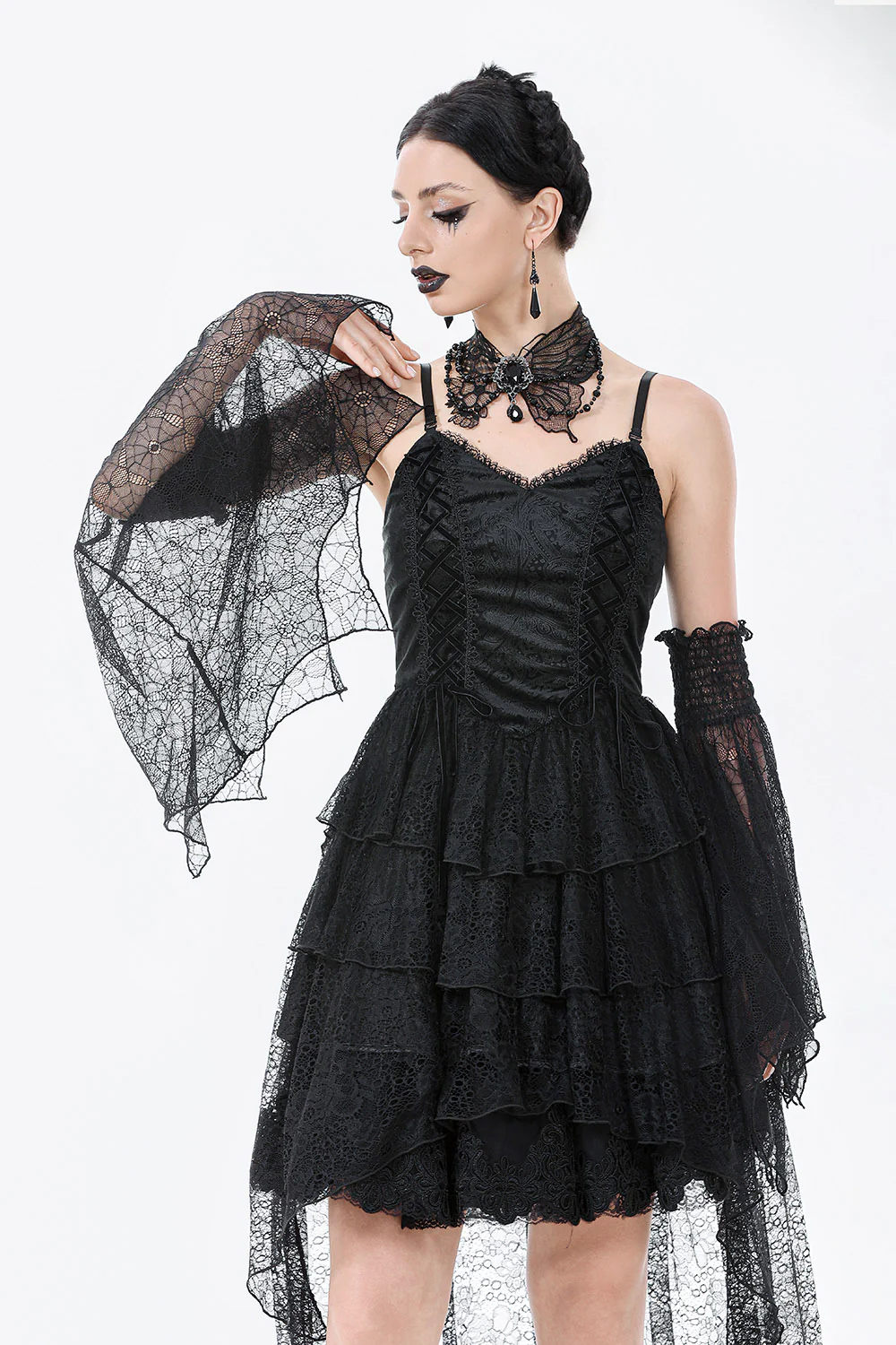 Spiderveil Sheer Mesh Arm Sleeves - Image 4