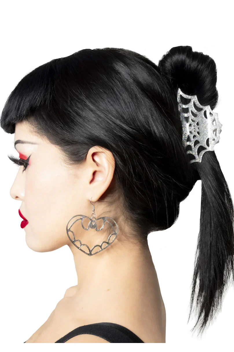 Spiderweb Hair Claw Clip [SILVER] - Image 2