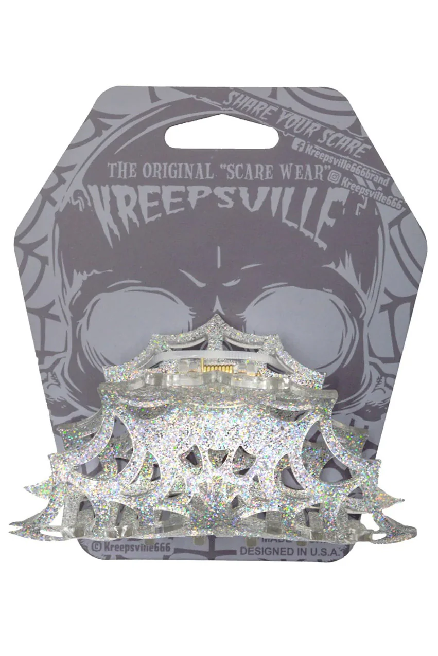 Spiderweb Hair Claw Clip [SILVER] - Image 3