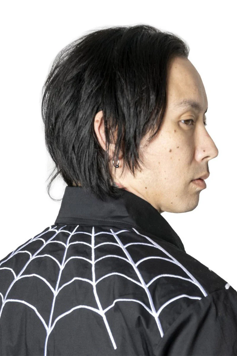 Spiderweb White Western Shirt - Image 2