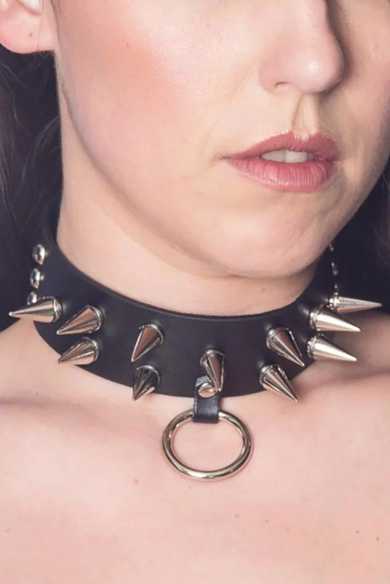 Spiked O-Ring Choker - Image 3