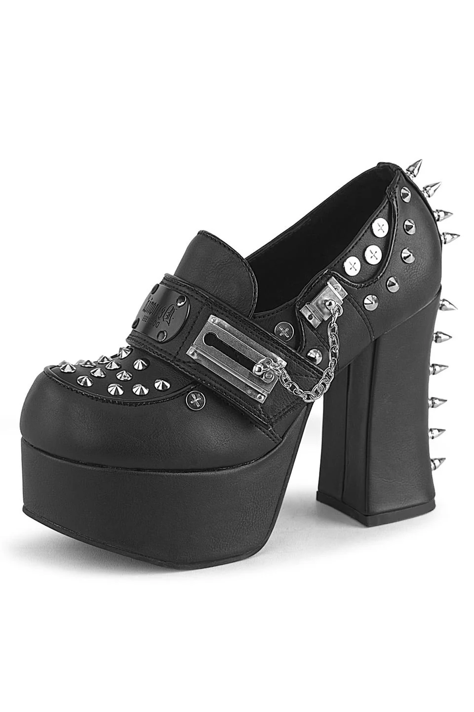 Spiked Punk Platform Heels [CHA32/BVL] - Image 2