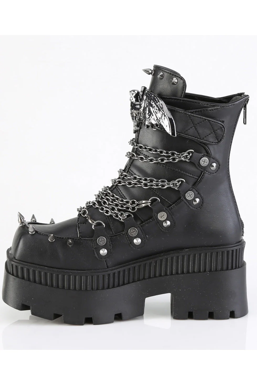Spiked Vampire Bat Punk Platform Boots [WRATH-55] - Image 3