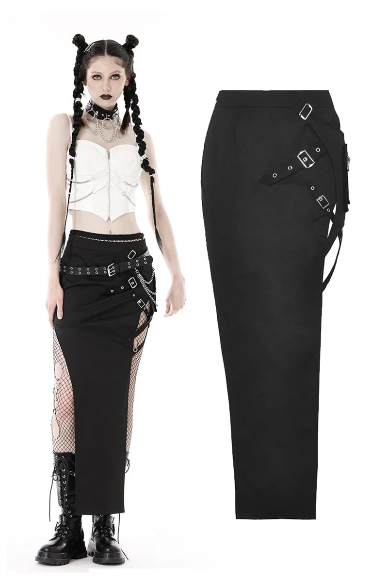 Spindle Split Maxi Skirt