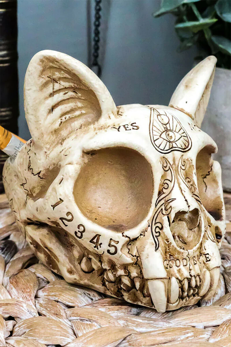 Spirit Cat Skull Ashtray - Image 6