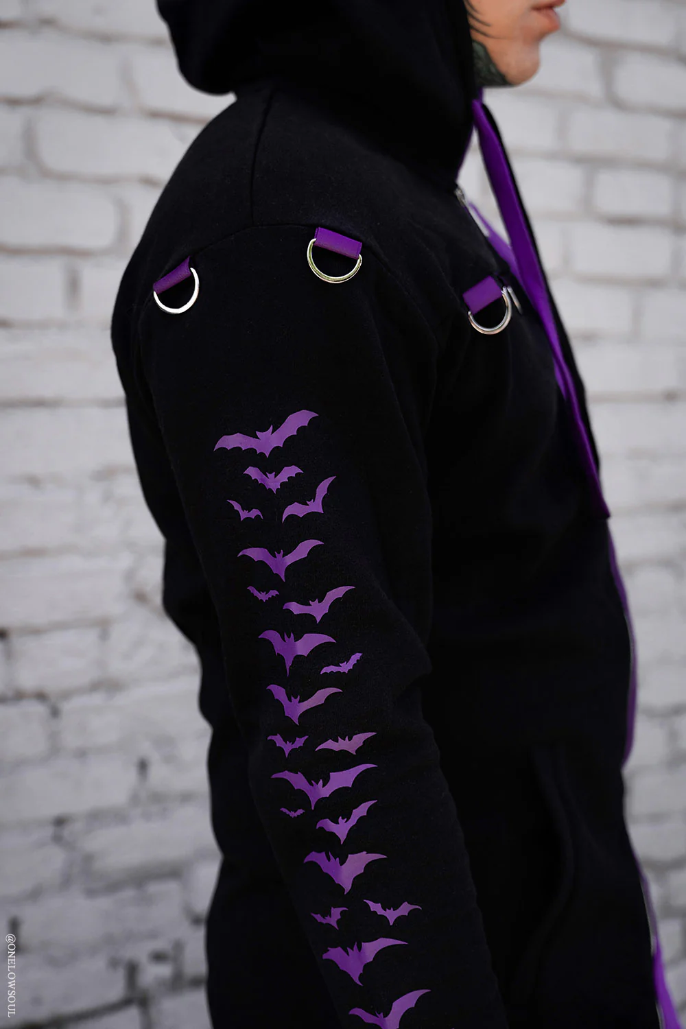 Split Mage Hoodie [Black/Purple] - Image 11