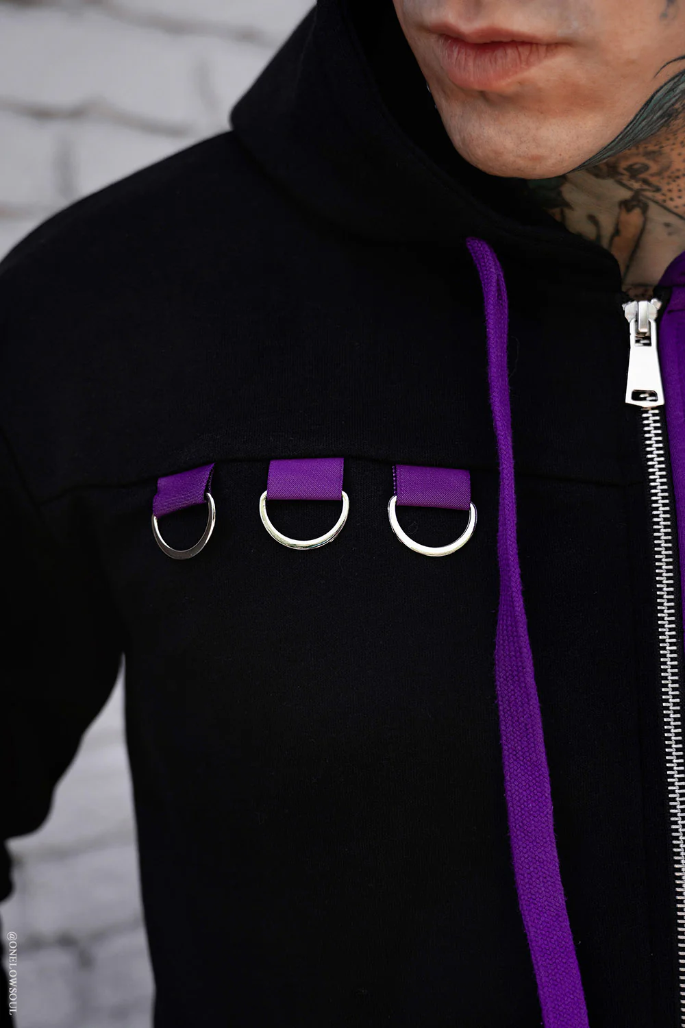 Split Mage Hoodie [Black/Purple] - Image 13