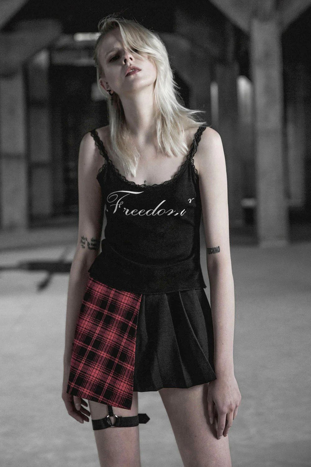 Split Personality Pleated Skirt