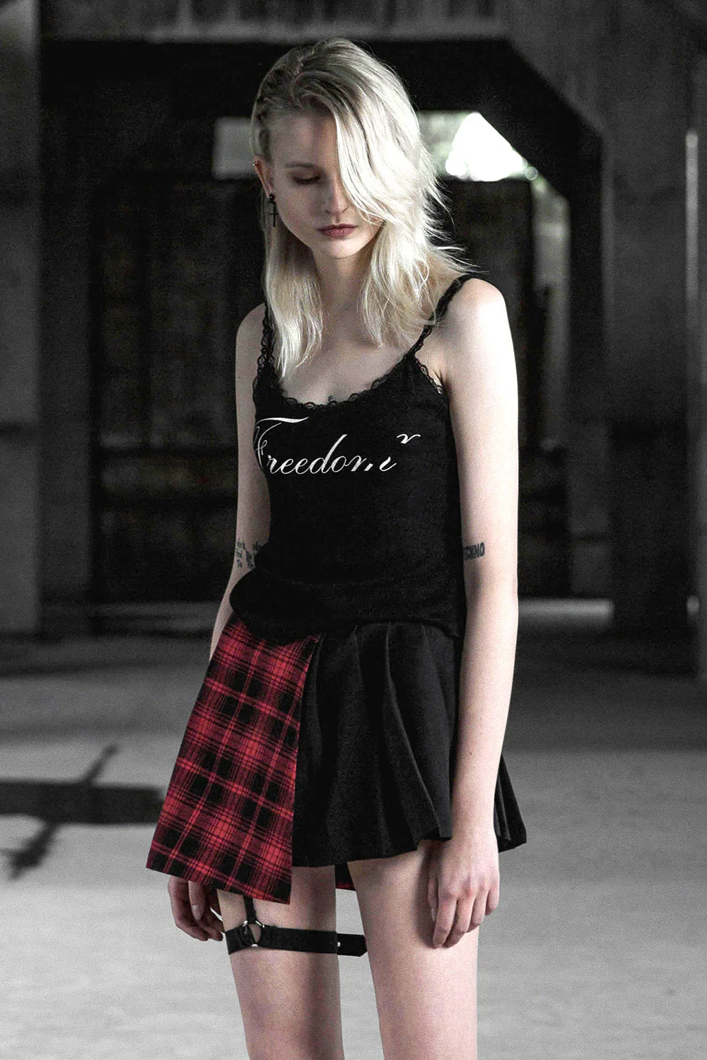 Split Personality Pleated Skirt - Image 2