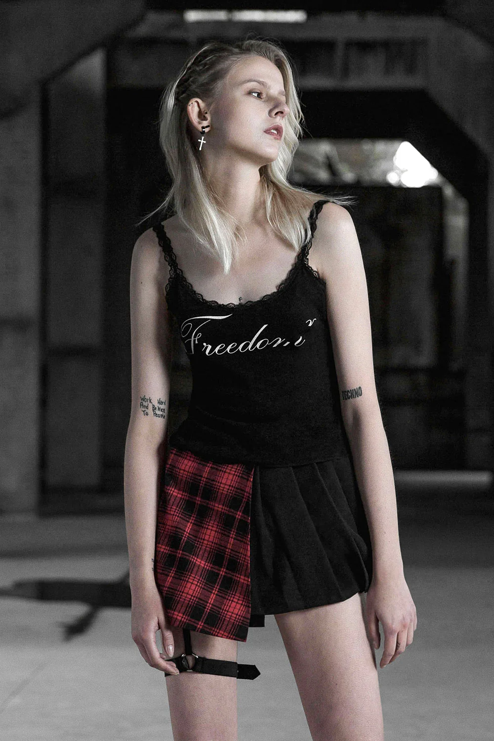 Split Personality Pleated Skirt - Image 3