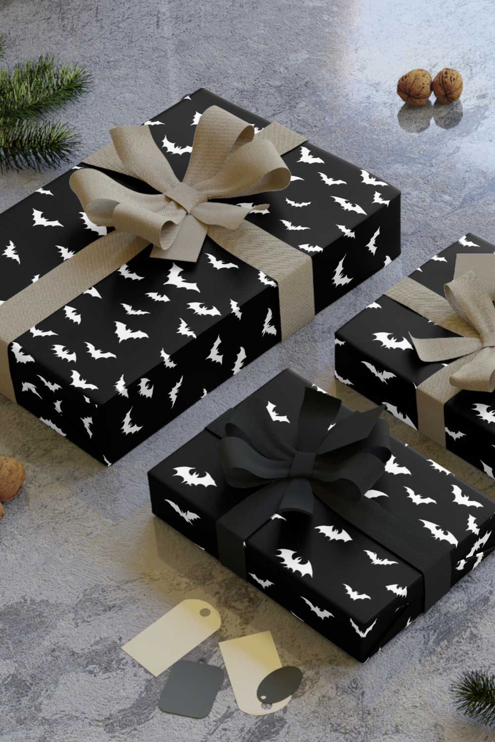 Spooky Bats Wrapping Paper [30" x 196"] - Image 6