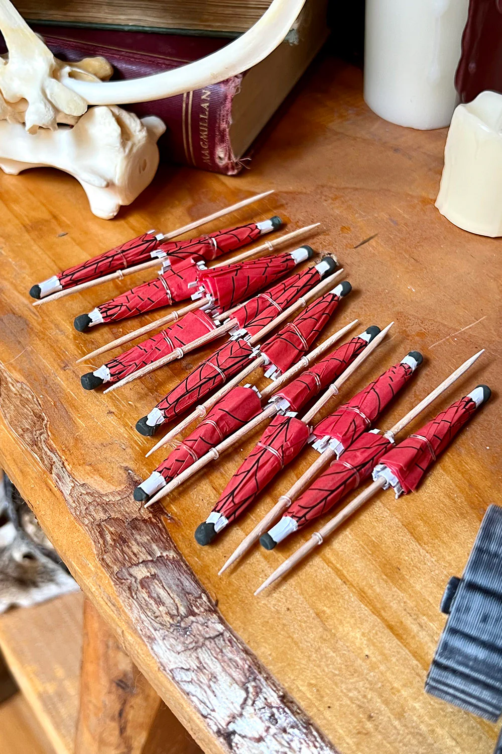 Spooky Cocktail Umbrellas [ORANGE SPIDERS] - Image 5