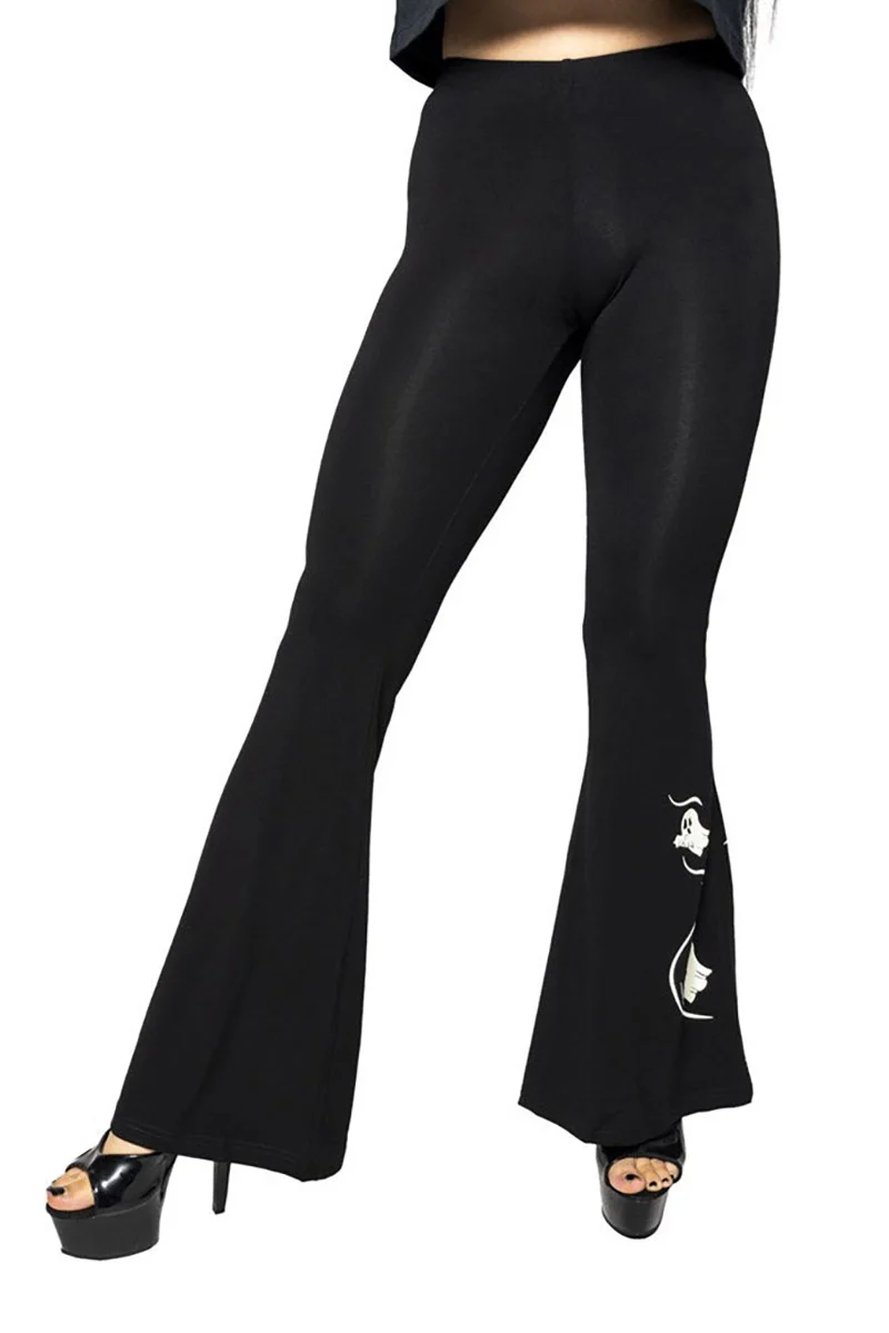 Spooky Ghost Glow Flare Leggings - Image 3