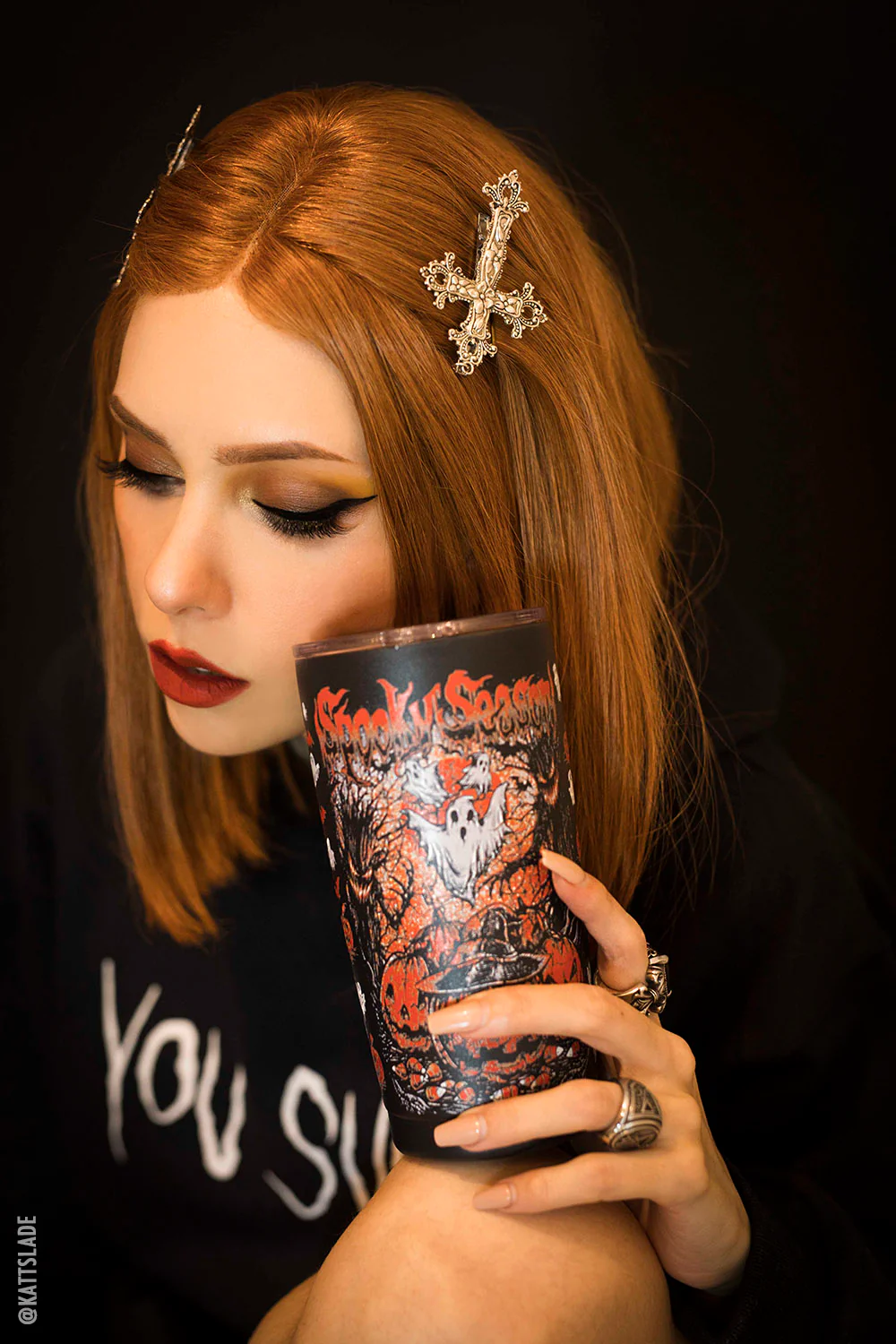 Spooky Season 20 oz Travel Mug - Image 2
