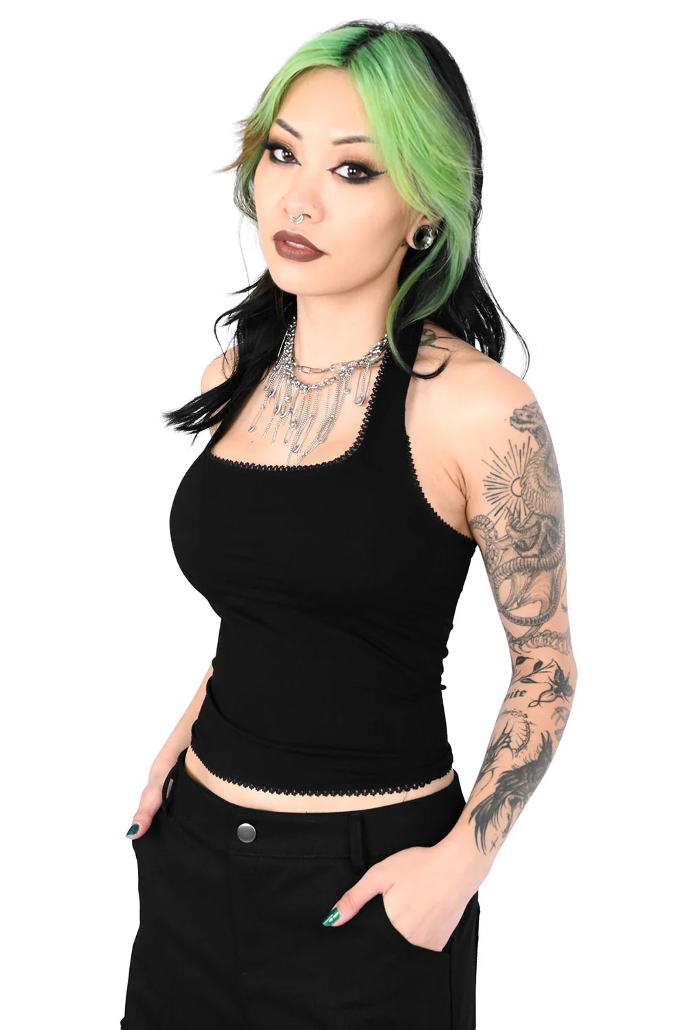 Square Neck Halter Top