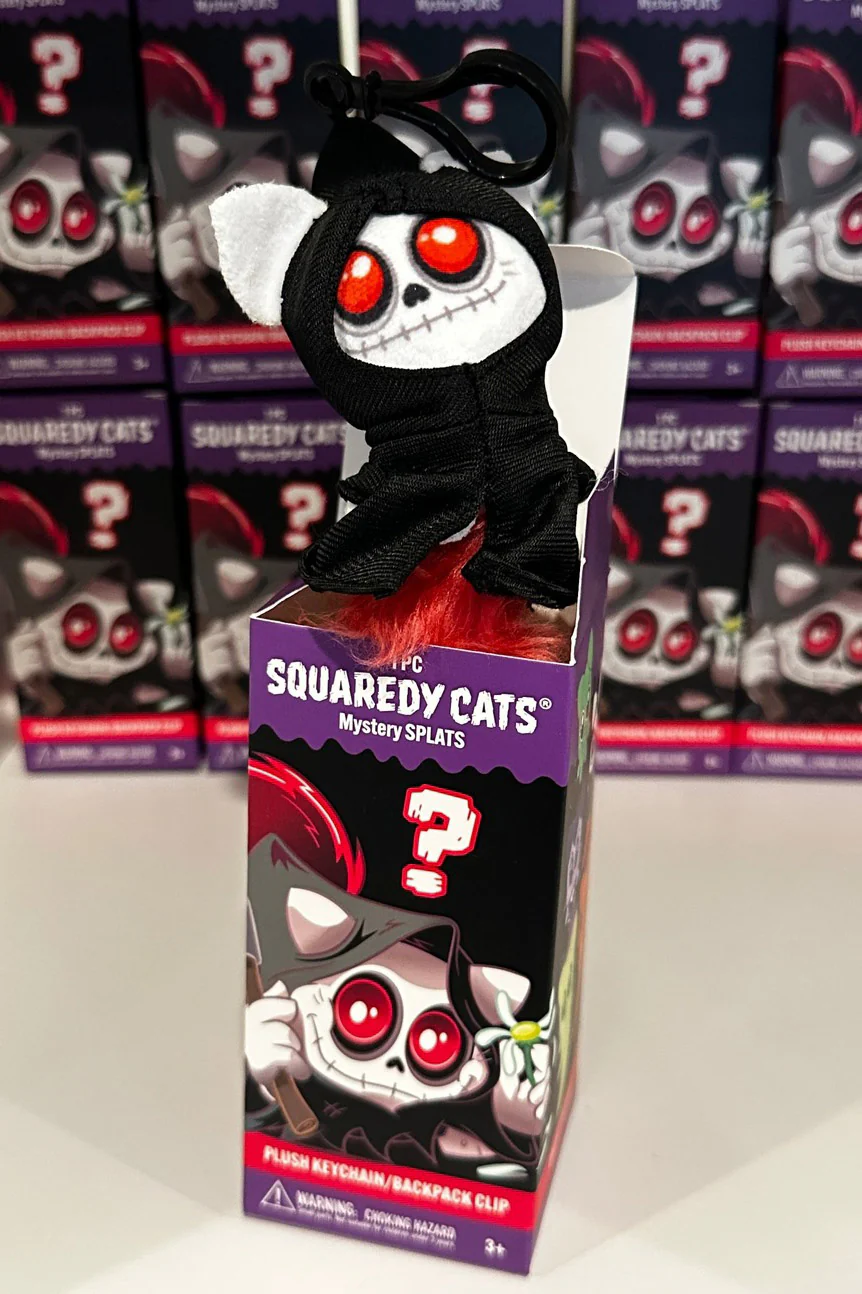 Squaredy Cats Mystery Splats Plush Keychain/Backpack Clip - Image 10