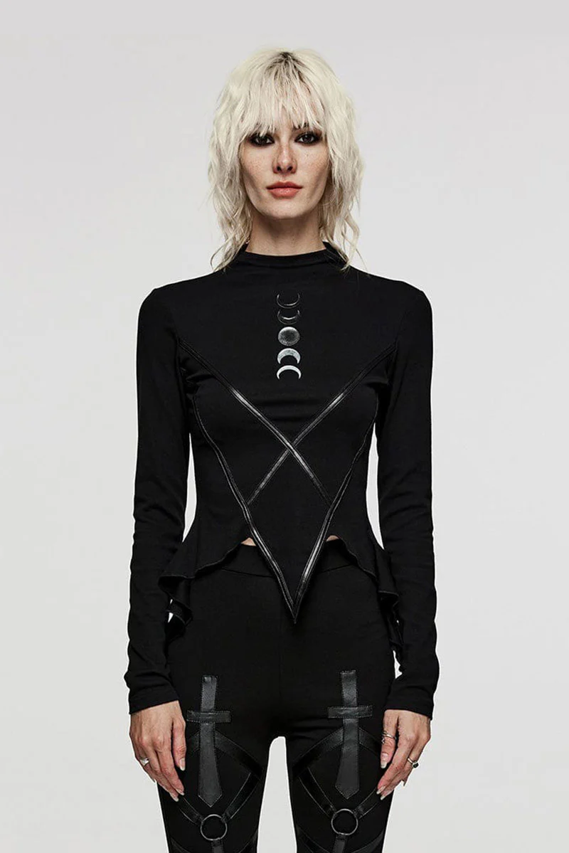 Stardust Long Sleeve Asymmetric Top