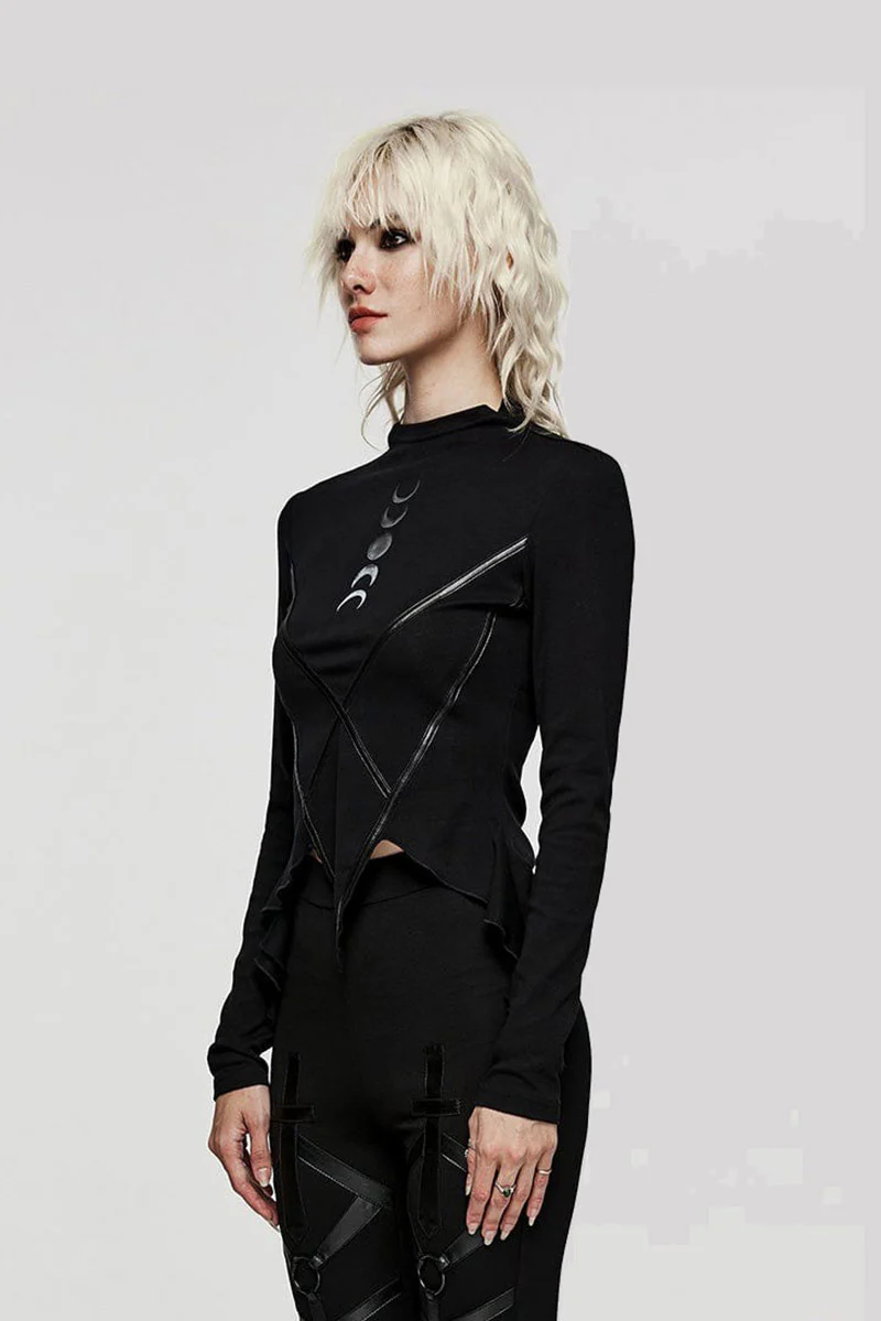 Stardust Long Sleeve Asymmetric Top - Image 5