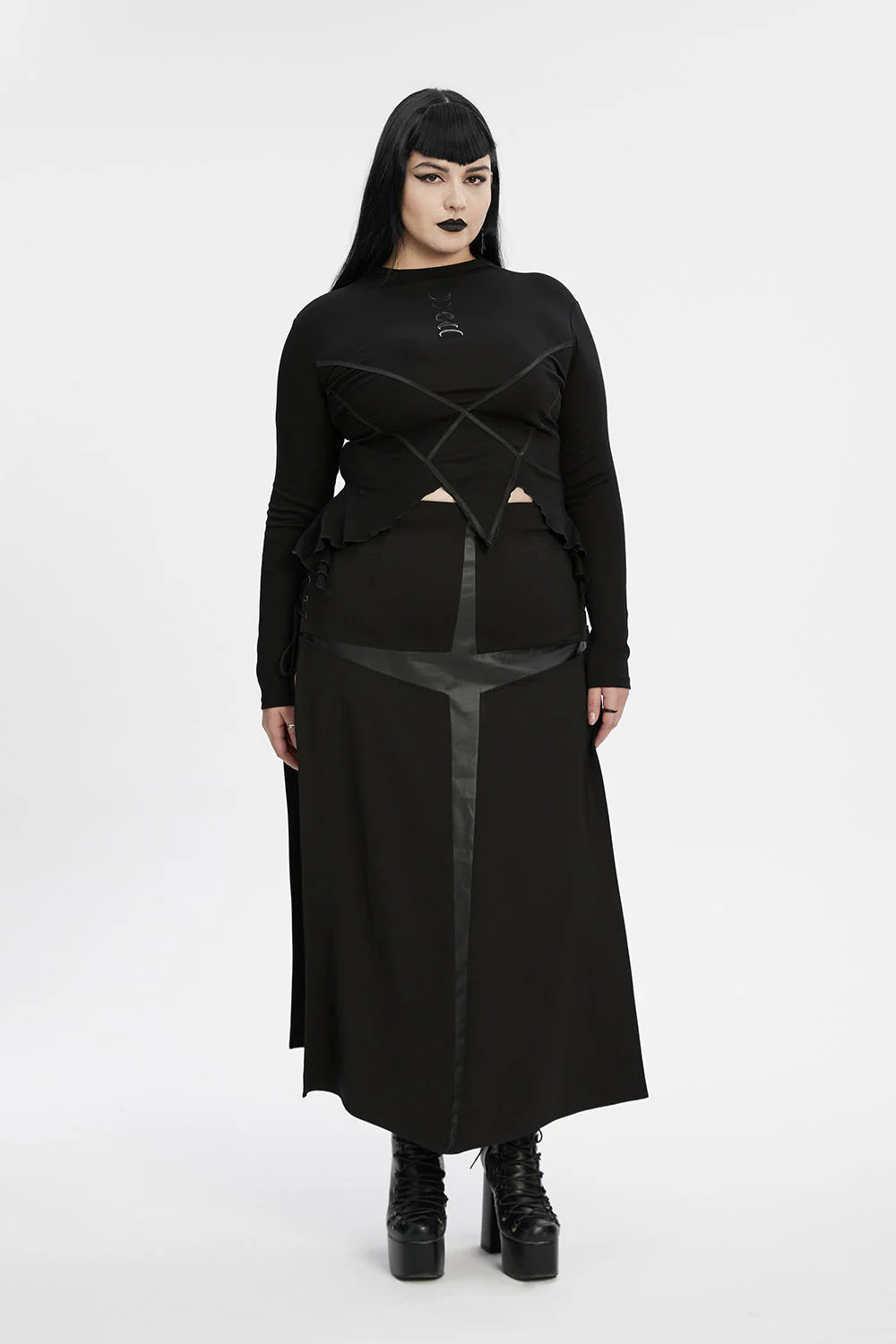 Stardust Long Sleeve Asymmetric Top - Image 7